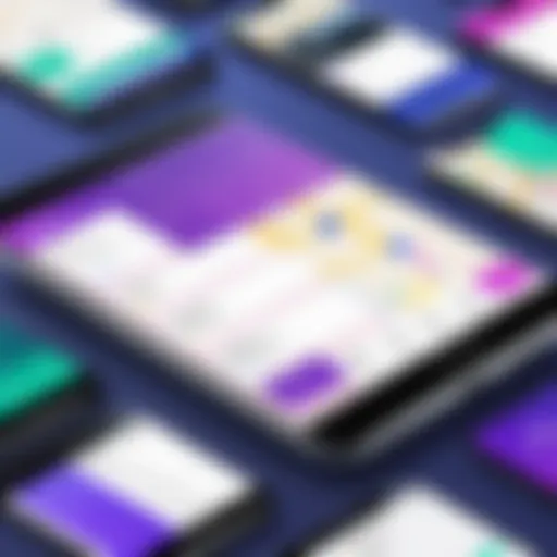 Rideshare app interface showcasing various options