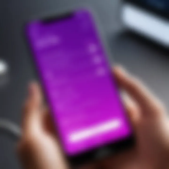 Customer testimonials displayed on a smartphone