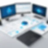 A diagram showcasing the functionality of mid-size ERP solutions