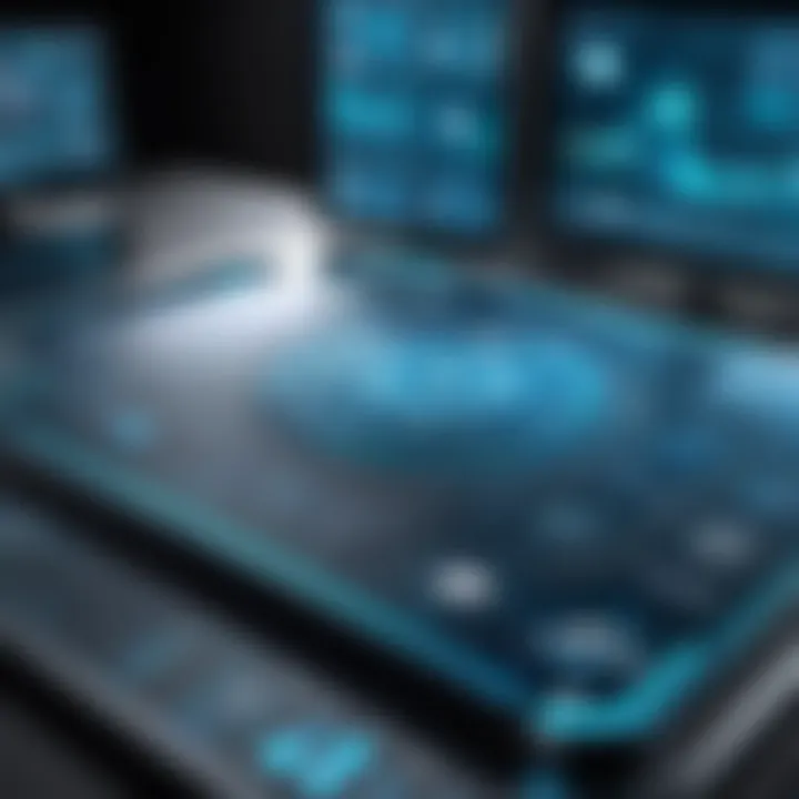 A futuristic CAD interface showcasing innovative design tools