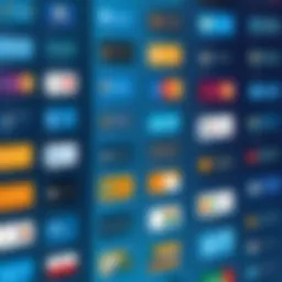 A digital interface showcasing various payment gateway options