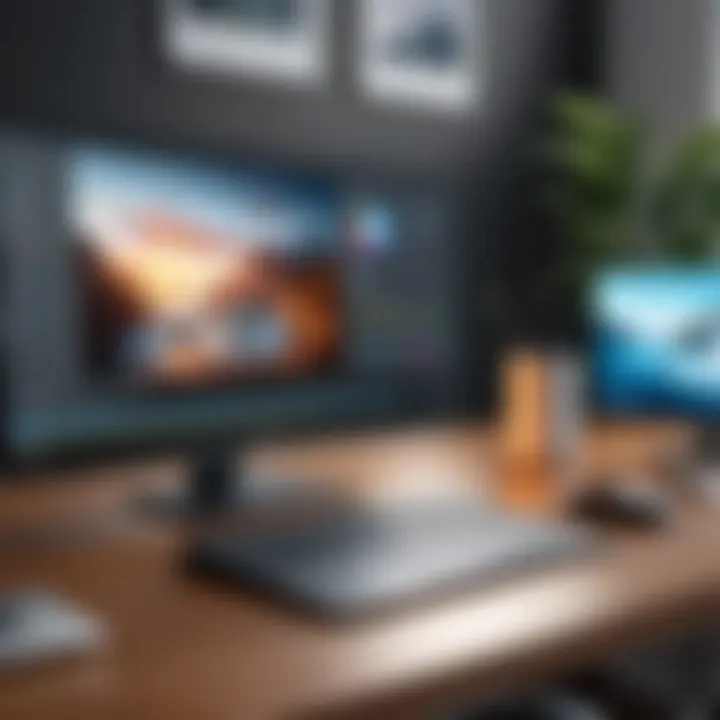 Screenshot of rendering software in action