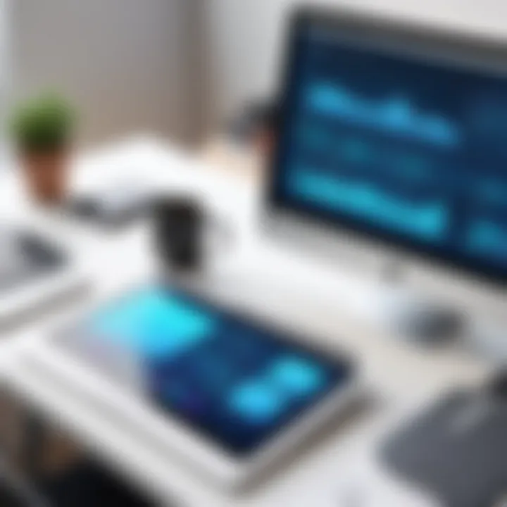 Graphical representation of productivity enhancement through digital tools.