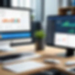 Comparison of accounting software interfaces