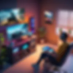 A vibrant gaming community interacting on a streaming platform
