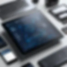 Digital interface showcasing various structural design software options