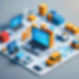 Visual representation of supply chain components