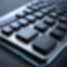 A sleek dial pad connected to a computer showcasing its ergonomic design.