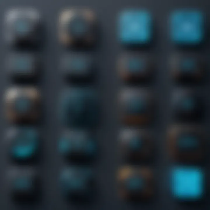 An overview of various dial pad types illustrating their unique features.