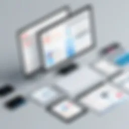 Visual representation of ClickUp landing page layout