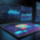 Dynamic AR data visualization interface showcasing data overlays