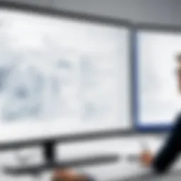 An interactive digital whiteboard showcasing diverse collaboration tools