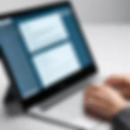 User navigating the Foxit PDF Reader Printer interface
