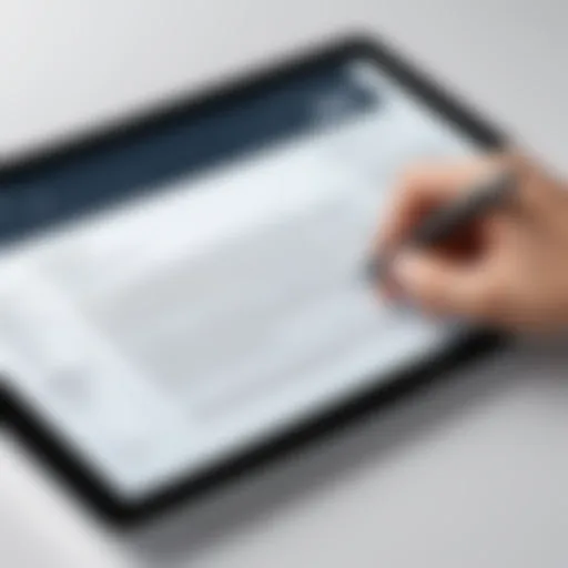 Interface of free PDF software showcasing digital signature feature