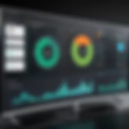 Visual representation of Splunk dashboard showcasing real-time cyber security metrics