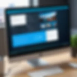 Demonstration of desktop screen sharing interface