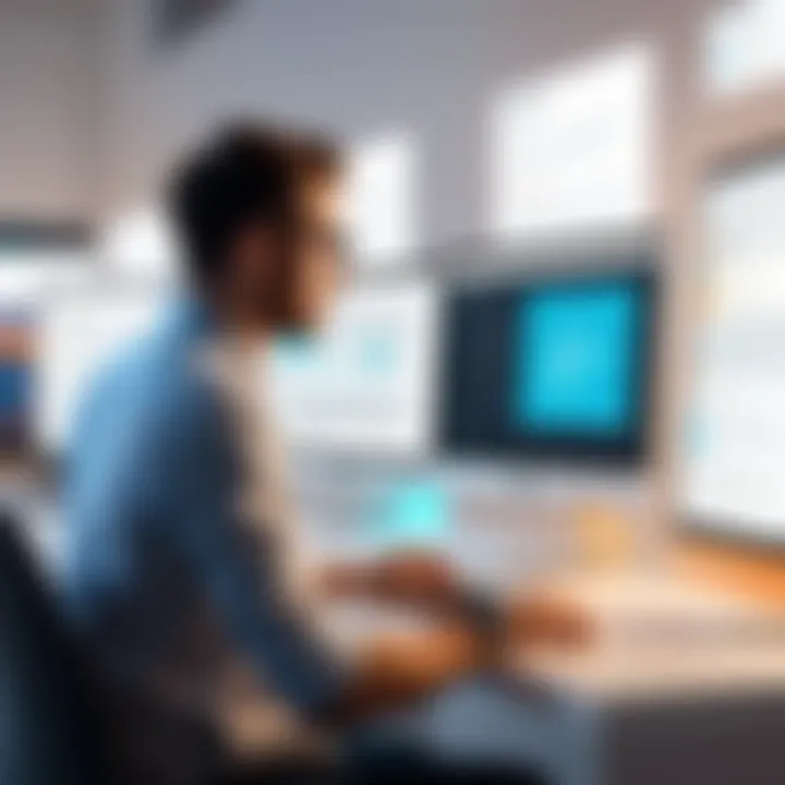 User engaging with iCliniq platform