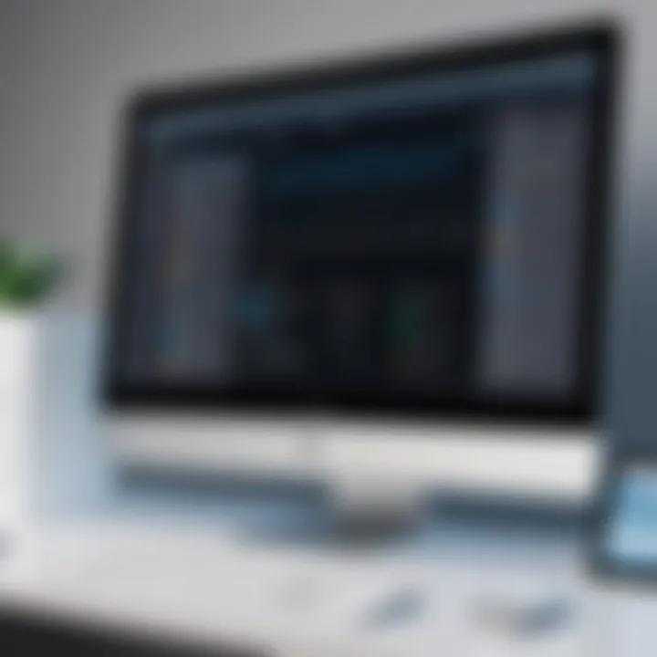 User interface of Infinity software highlighting usability