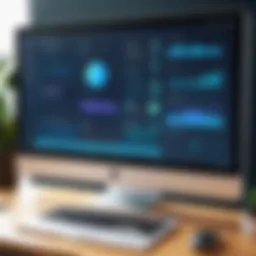Interactive software interface showcasing educational tools