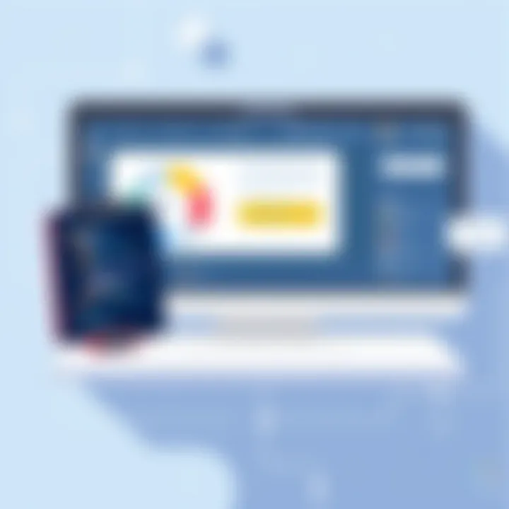 Corporate intranet interface showcasing communication tools