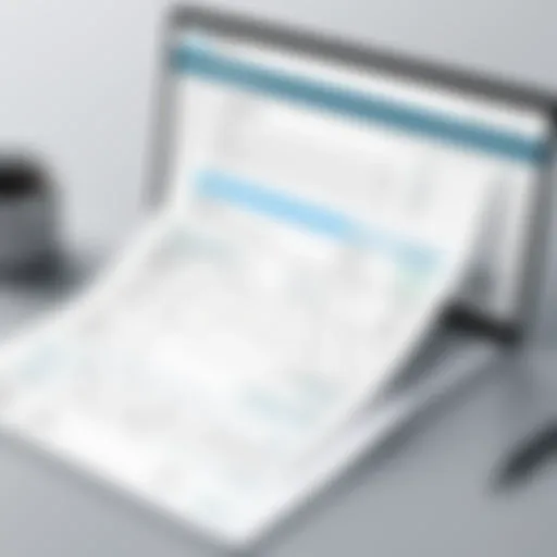 Screenshot of an invoice application interface on Windows