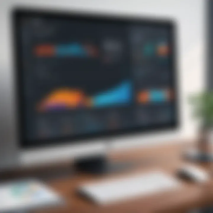 Dashboard view showcasing invoice analytics and statistics
