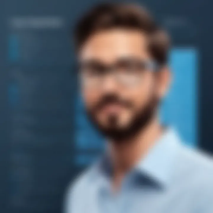 User testimonial section highlighting experiences with invoice software