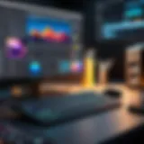 An overview of media editing software interface showcasing various tools and features