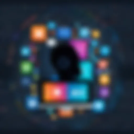 A collage of various online learning platforms showcasing diverse subjects