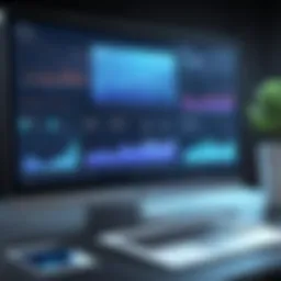 A sophisticated dashboard showcasing network data analytics