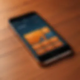 A captivating overview of a penny auction platform on a smartphone screen.