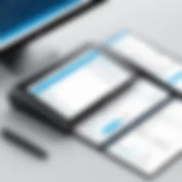 User interface of receipt organizer software showcasing features
