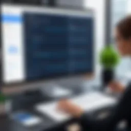 Visual representation of rental lease agreement software interface showcasing user-friendly features.