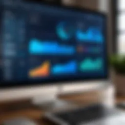 Visual representation of retail operations software interface showcasing analytics dashboard