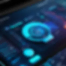 An intricate dashboard showcasing safetech fraud detection tools in action