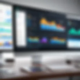 Dashboard of accounting software showcasing analytics and performance metrics.