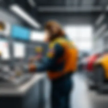 Operational Efficiency with Shop Monkey Automotive service team utilizing the Shop Monkey app
