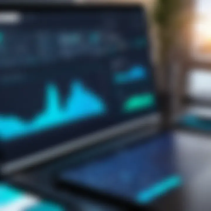 Dashboard showcasing inventory management software
