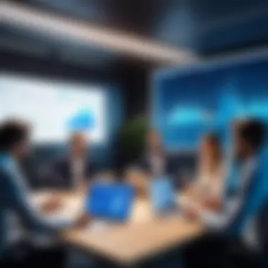 Team discussing inventory strategies in a meeting room