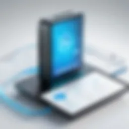 Illustration of secure document transmission technology