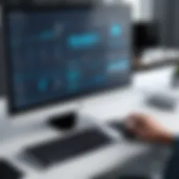 Construction bid software interface showcasing features