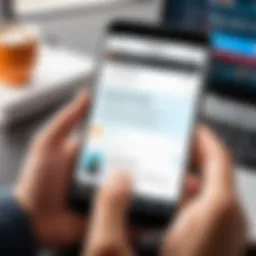 User engaging with Trainerize app interface