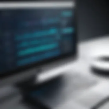 A digital interface showcasing transcription software