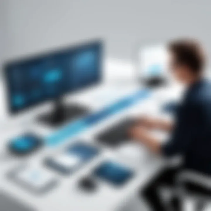 Visual representation of user interactions with TSYS