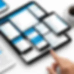 User interface showcasing project management features