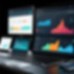 A visual representation of an applicant management system dashboard showcasing analytics.