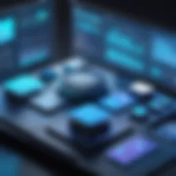 An illustration depicting the architecture of a business intelligence platform