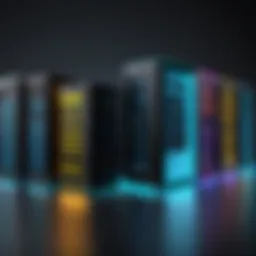 A visual representation of different types of web hosting services