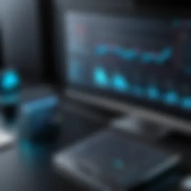 Uptime Performance Metrics in Hosting An illustration depicting uptime performance metrics for hosting services