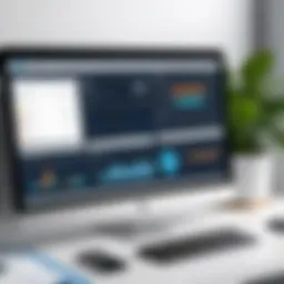 Overview of time tracking software dashboard